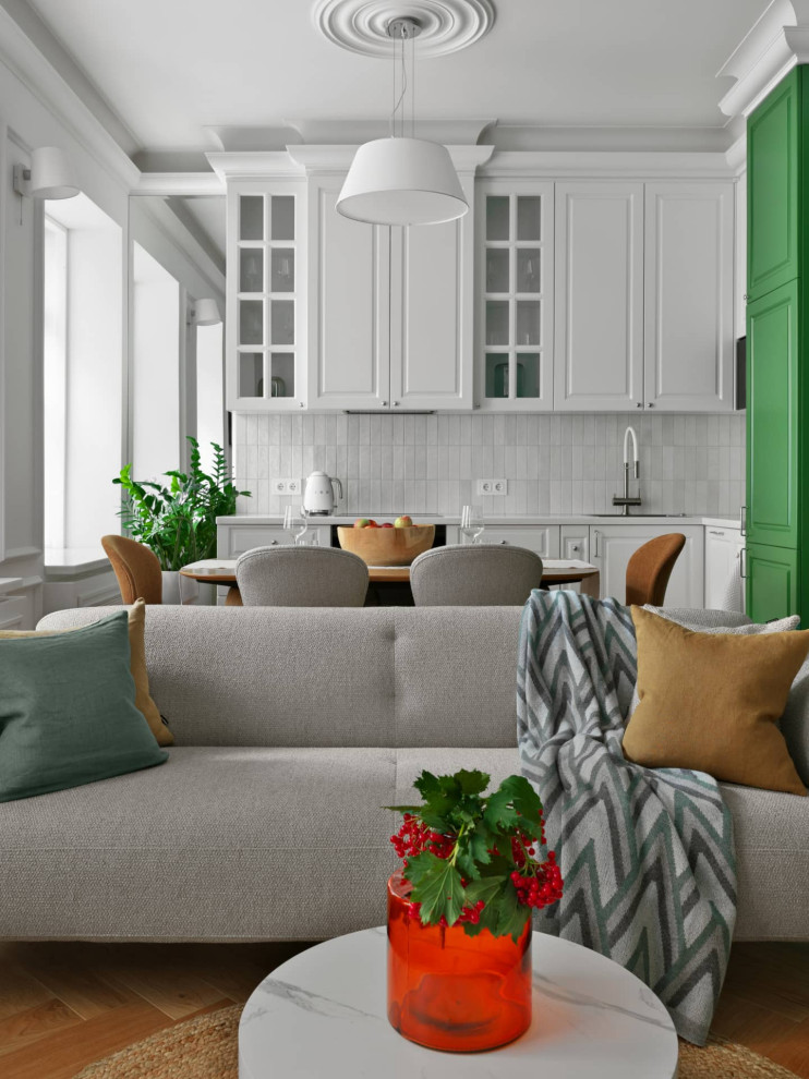 Дизайн и ремонт квартиры в Пречистенском переулке — Зелёный лейтмотив