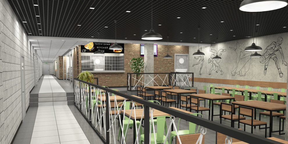 Обложка проекта: Столовая в ледовом комплексе "ЮЖНЫЙ ЛЕД"