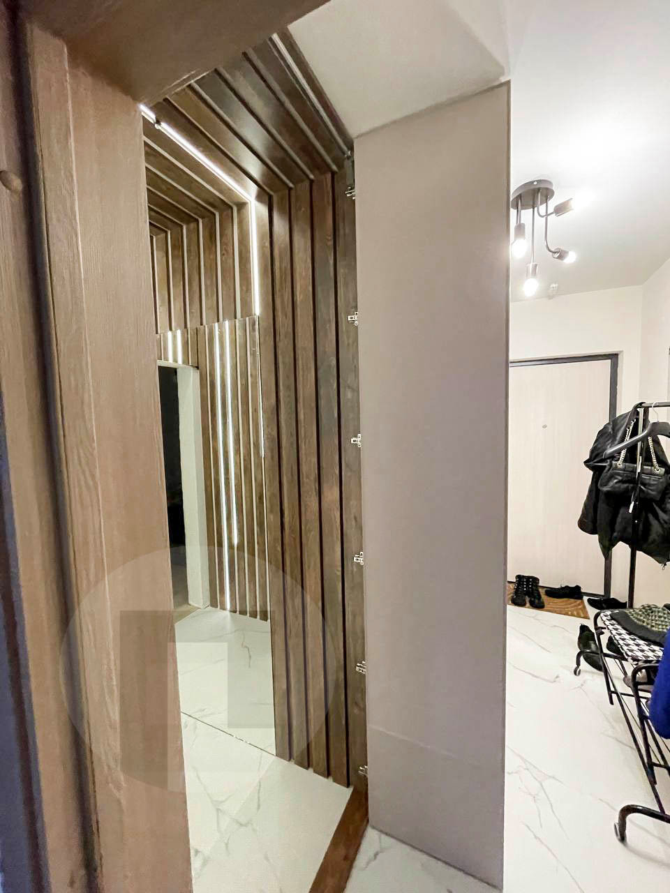 Шкаф в прихожую c потайным входом в комнату