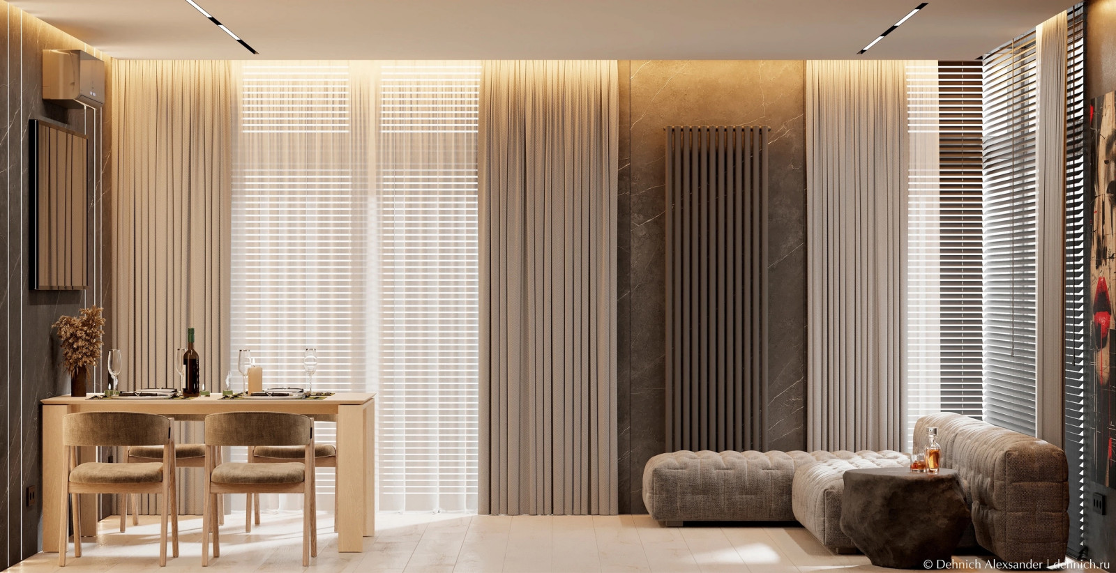 Обложка проекта: Кухня-гостиная. г. Петрозаводск. СК «САНА» ЖК «Престиж».