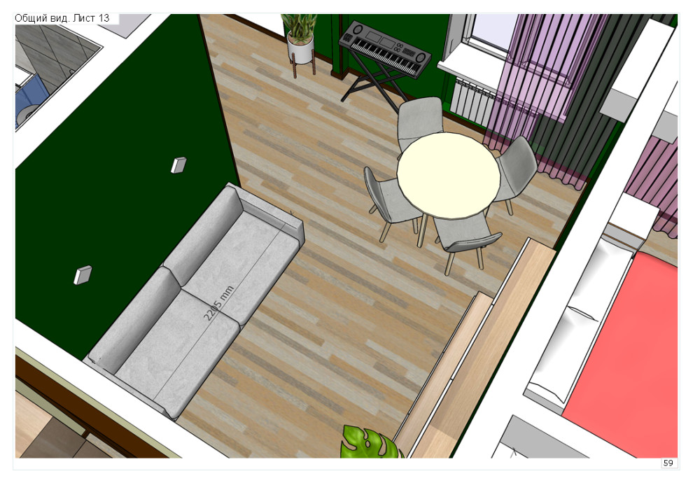 Трехкомнатная квартира в сталинском доме