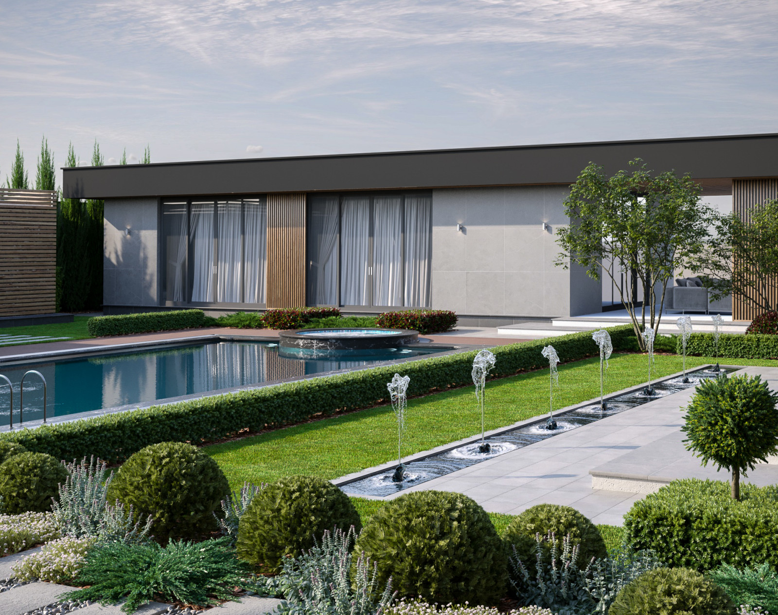 Проект благоустройства территории частного дома.