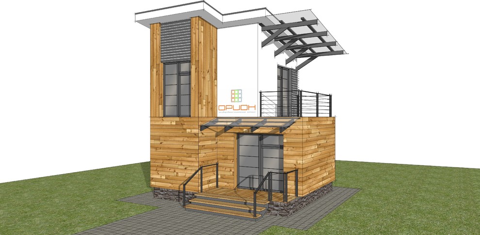 Эскиз экстерьера офиса для производственно-строительной компании Орион24.