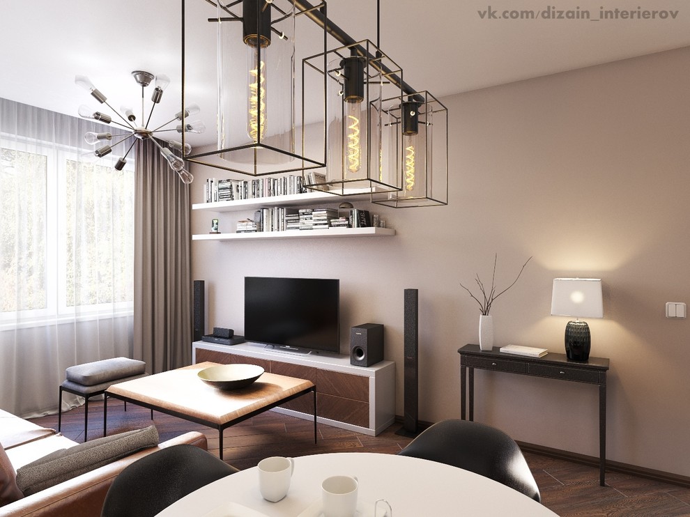 Кухня-гостиная дизайн-проект