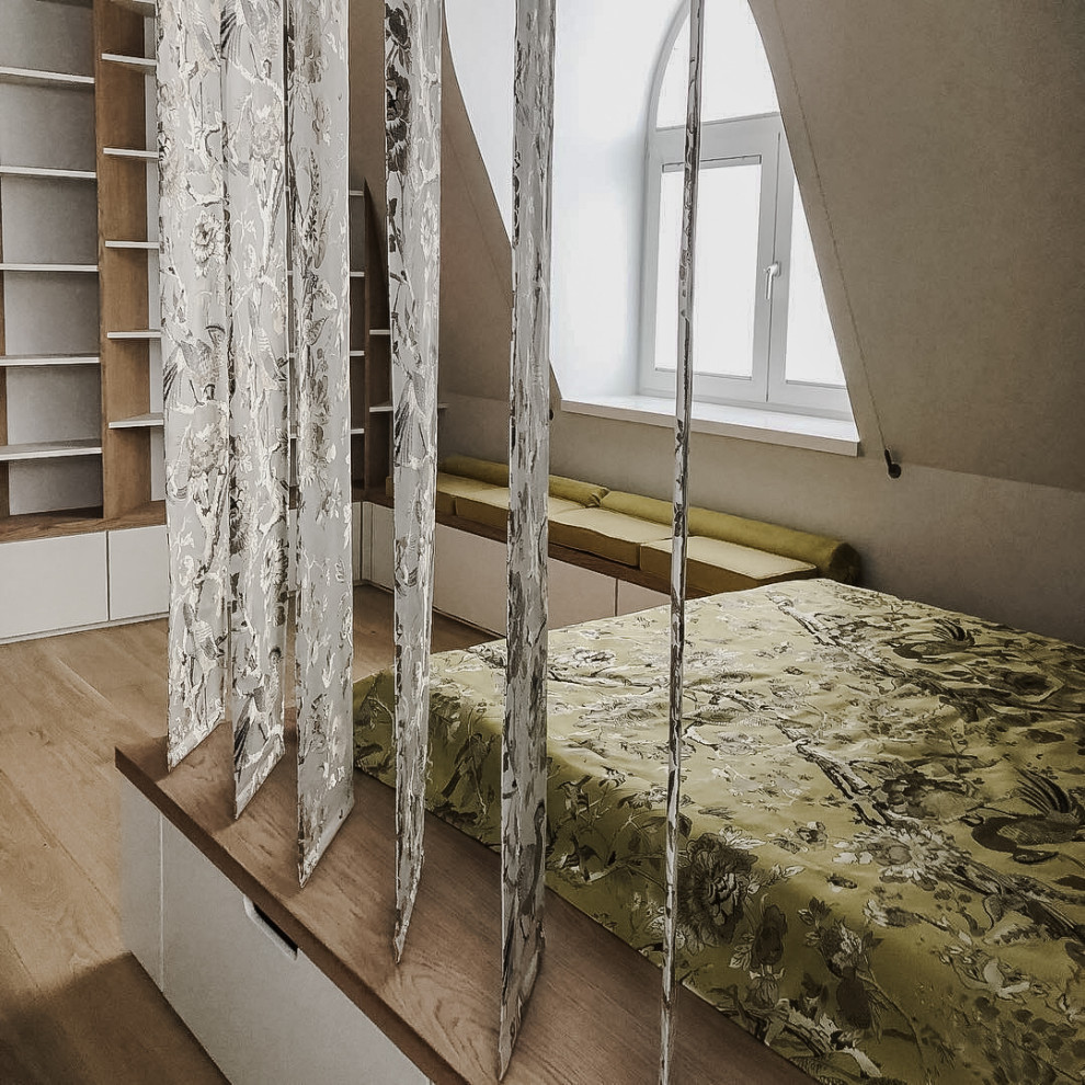 Обложка проекта: текстильное оформление ультрасовременного интерьера