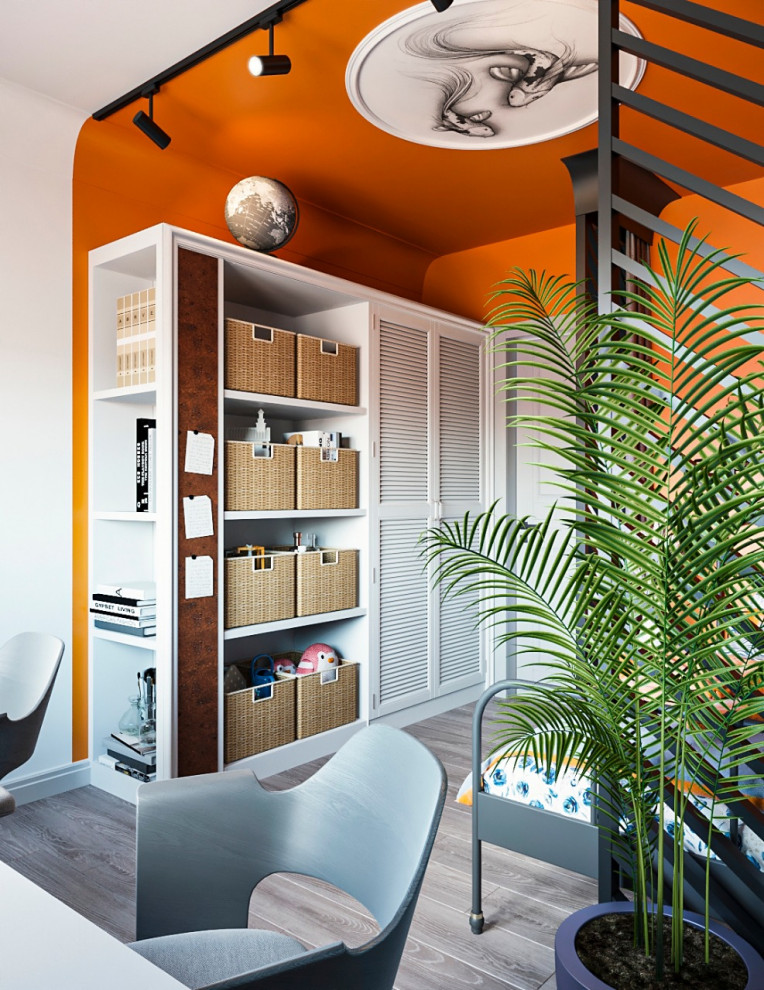 яркий интерьер для web дизайнера