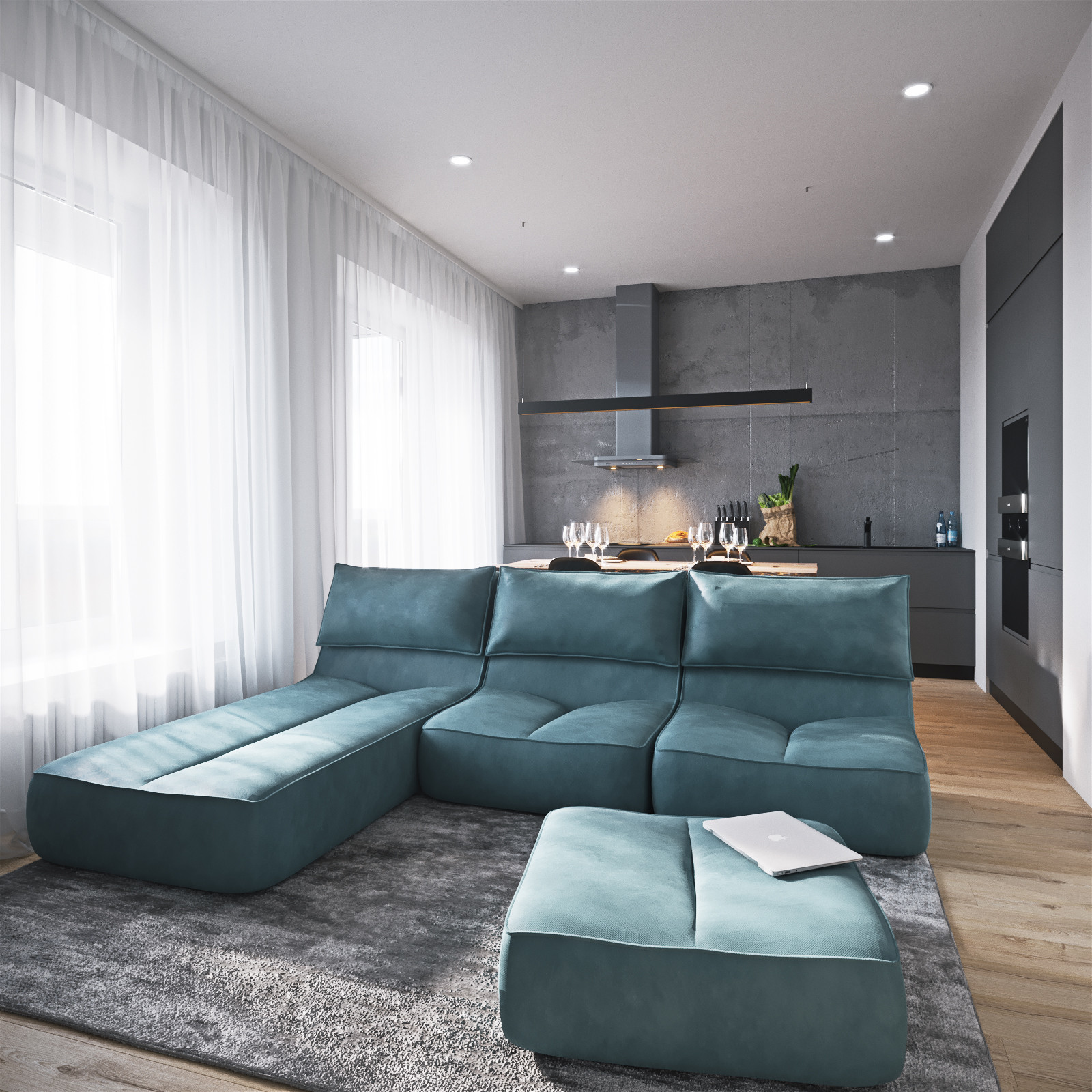 Обложка проекта: Минималистичная квартира формата 1+