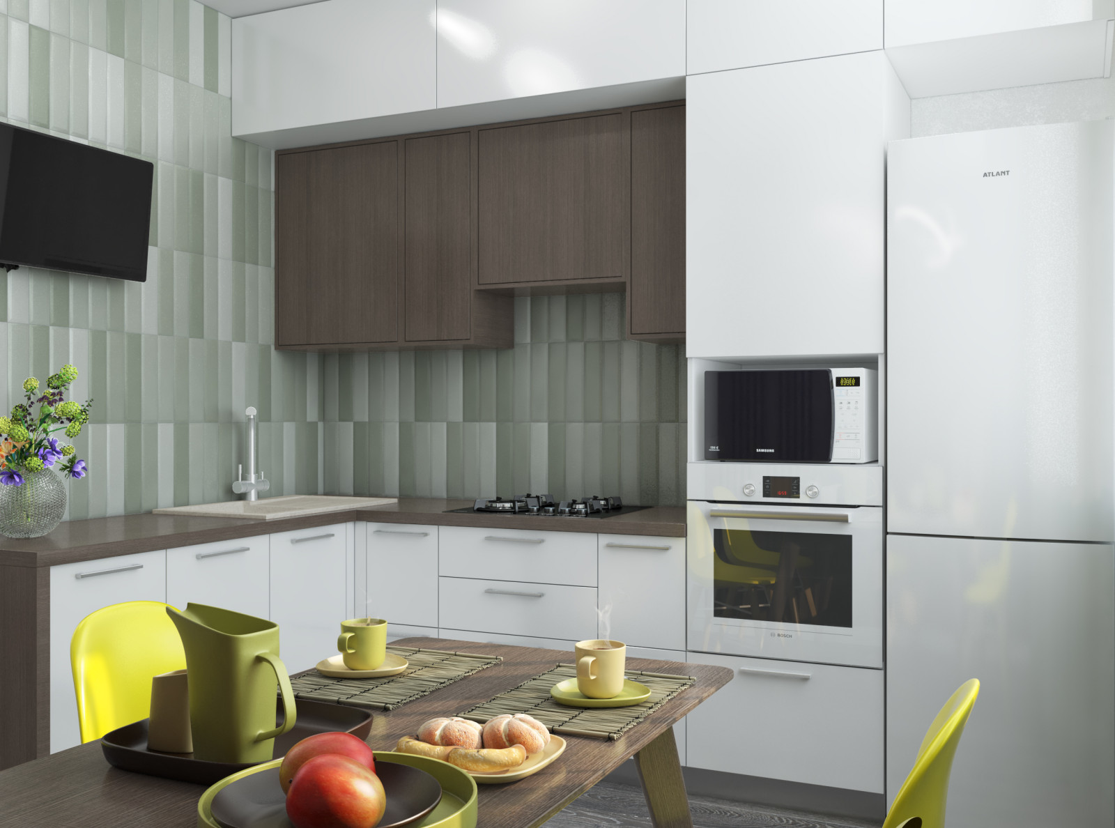 Интерьер двухкомнатной квартиры в ЖК Университетский парк