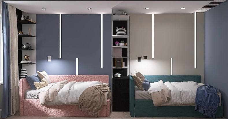 Обложка проекта: Детская в стиле Мемфис