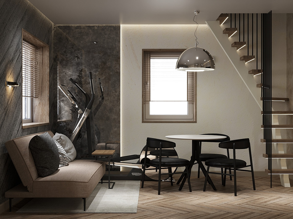 Обложка проекта: Проект кухни-гостиной в загородном доме