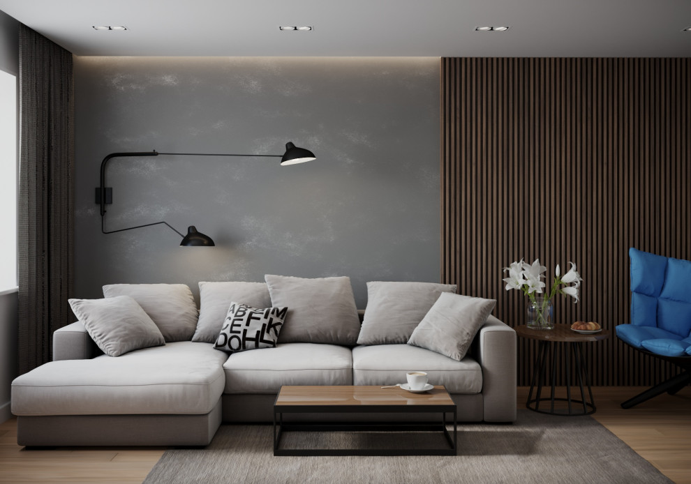 Визуализация кухни-гостиной