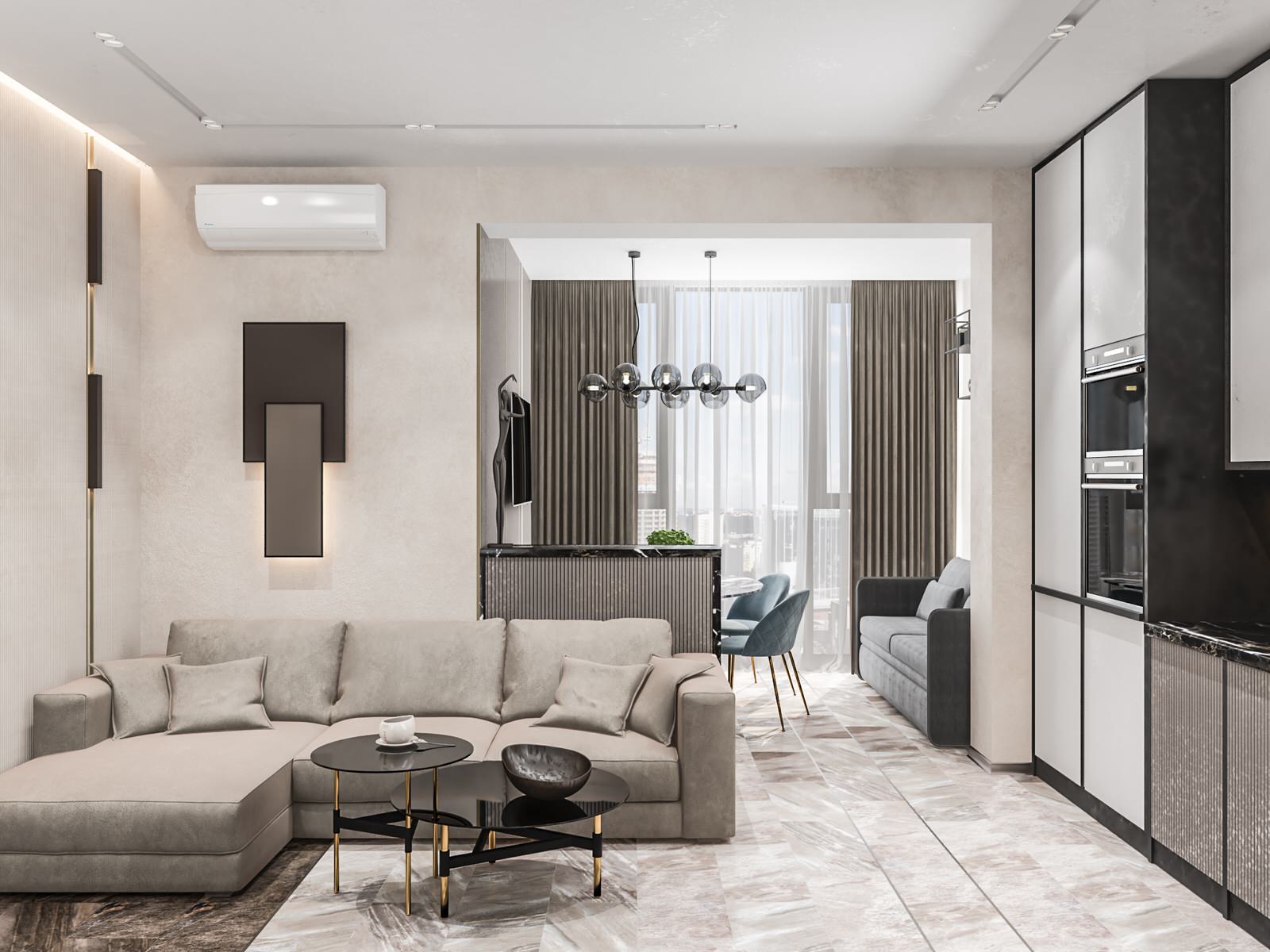 Обложка проекта: Двухкомнатная квартира в ЖК Макаровский