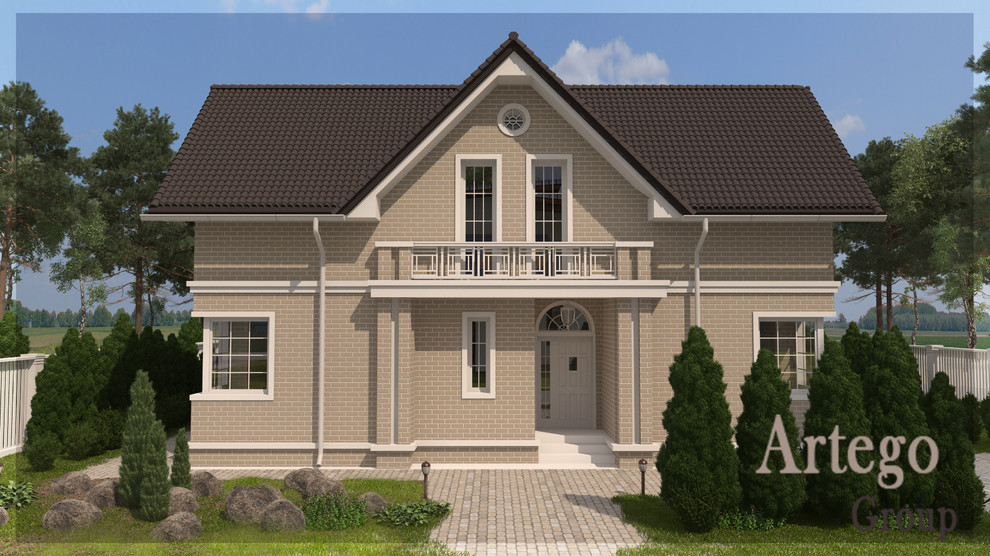 Проект дома в английском стиле в КП "Княжий берег"