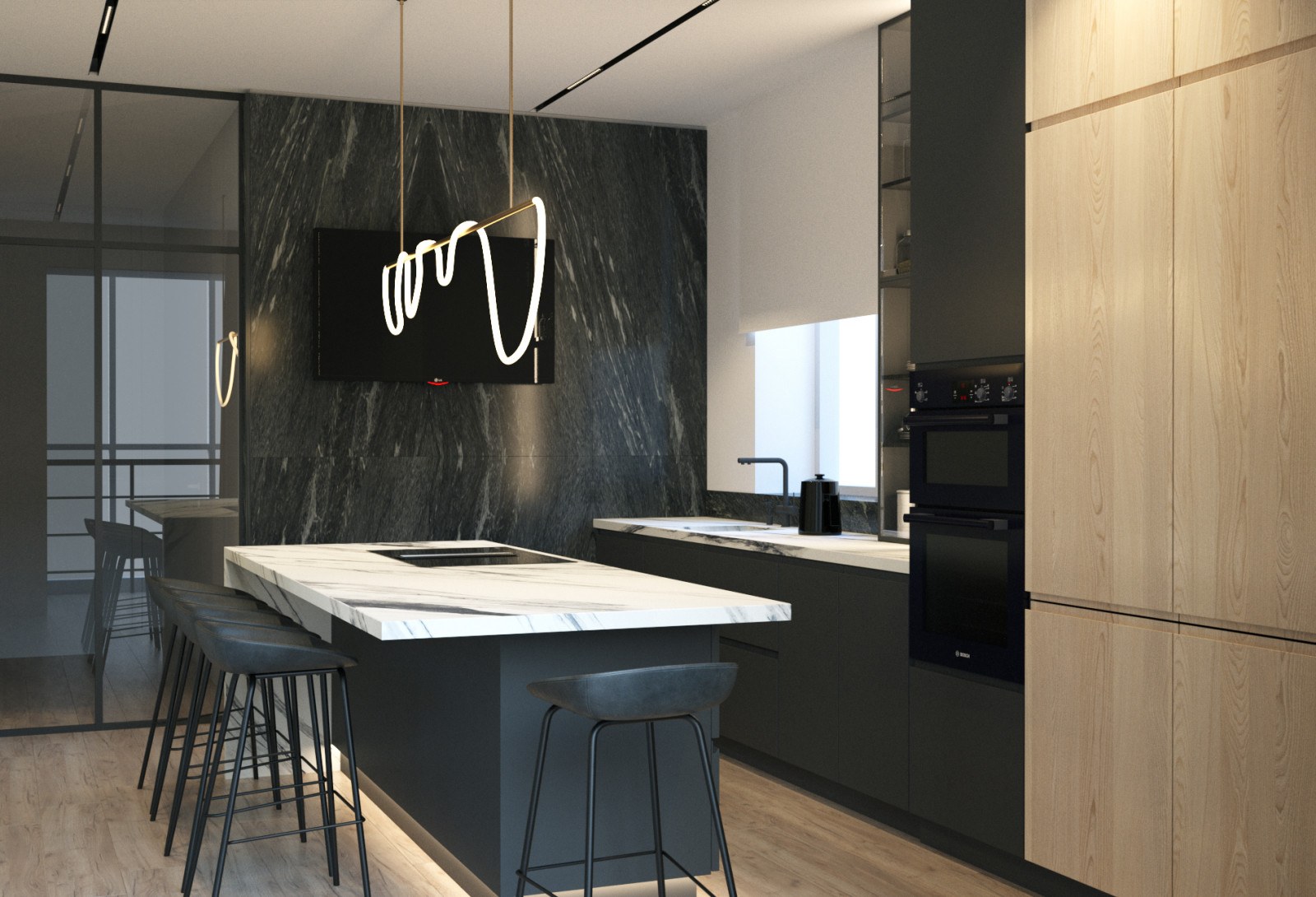 Дизайн проект 3-х комнатной квартиры г. Курск