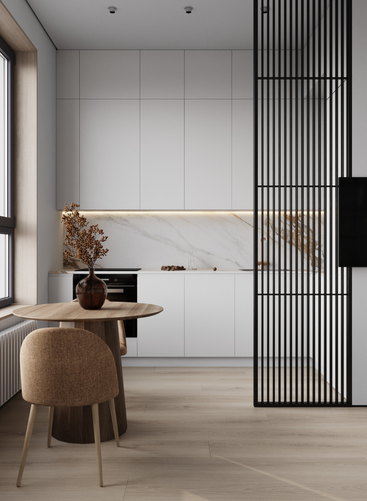 Дизайн интерьера квартиры в современном стиле в ЖК Сити Парк 2