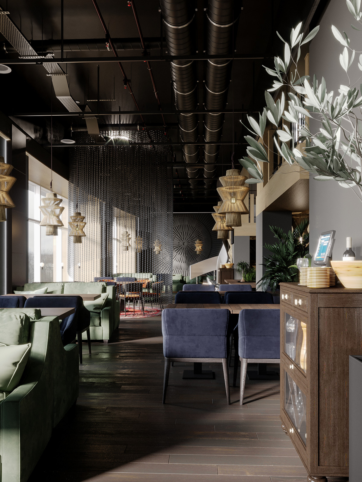 основной зал ресторана