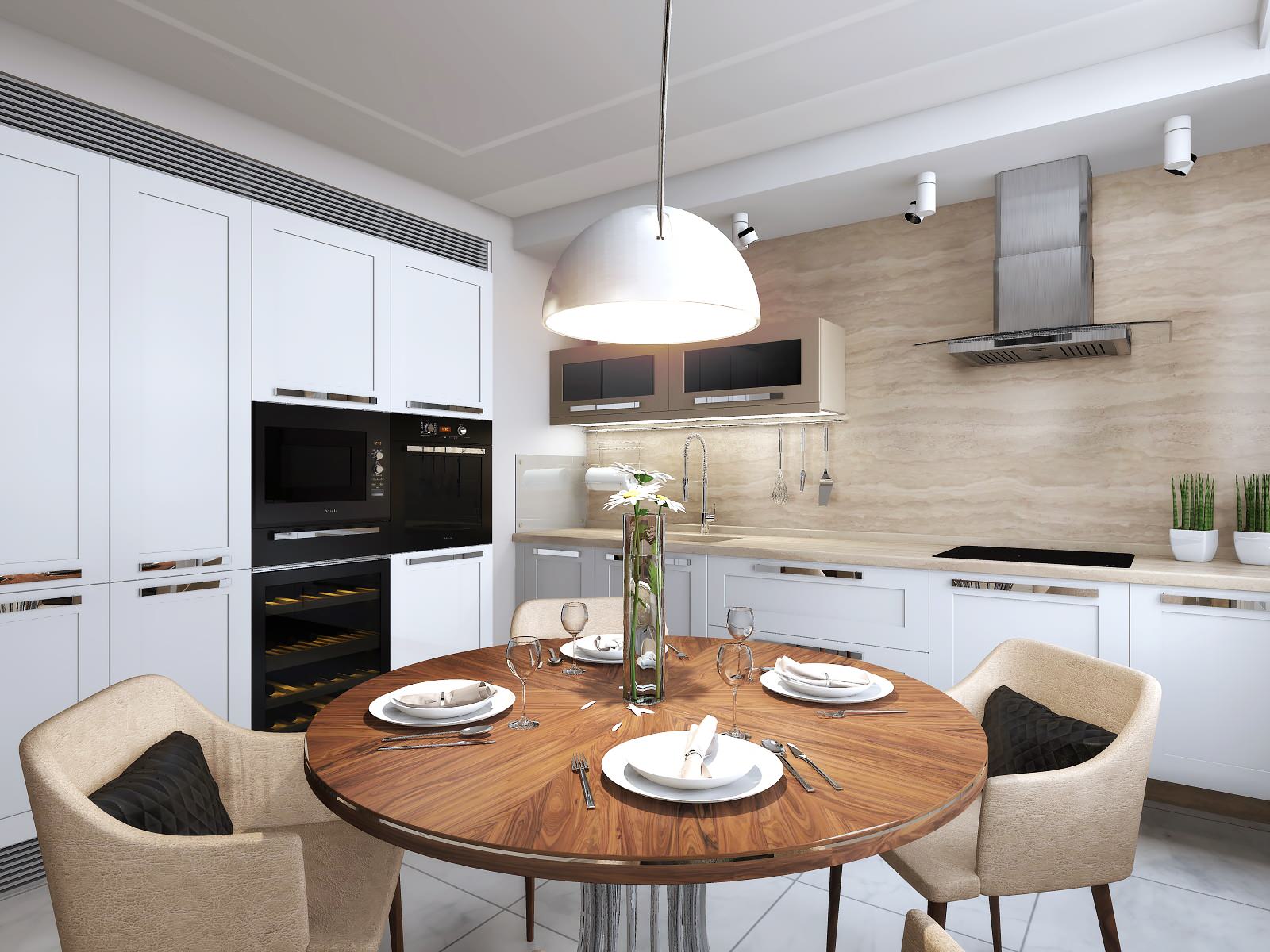 Кухня-гостиная в современном стиле