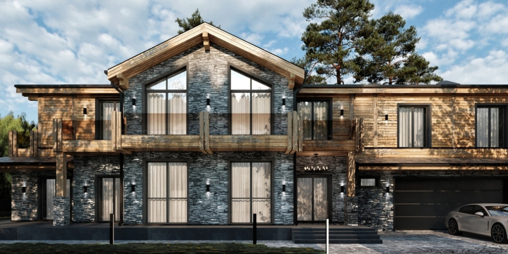 Частная архитектура "Загородный дом в стиле шале"