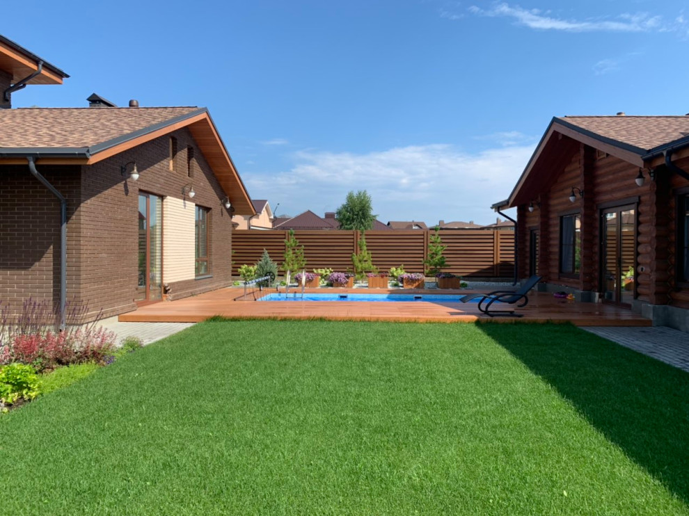 Ландшафтный дизайн участка в КП Сосновый бор