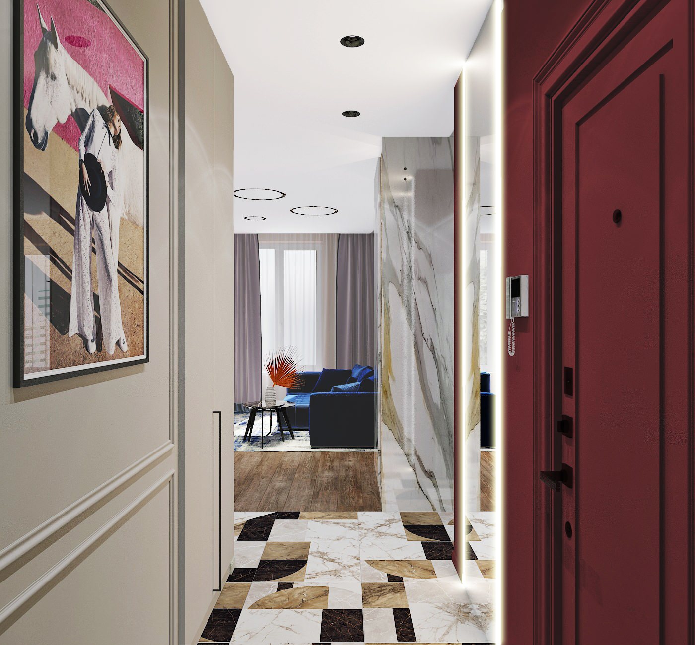 Прихожая в ЖК Лефортово парк, Москва