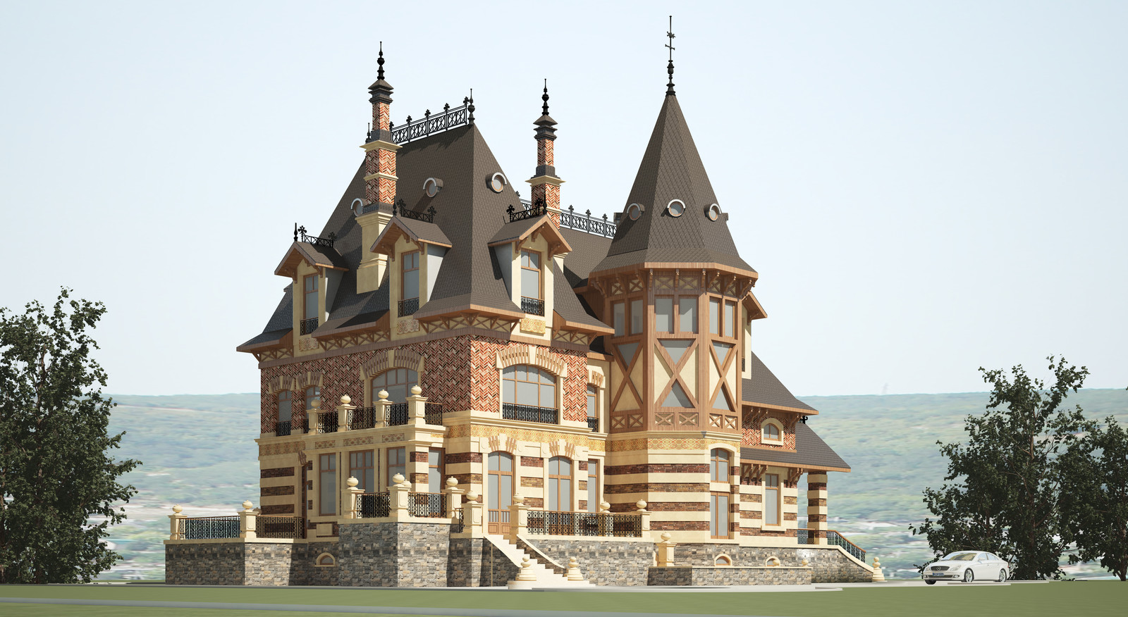 Проект дома "Нормандский стиль"