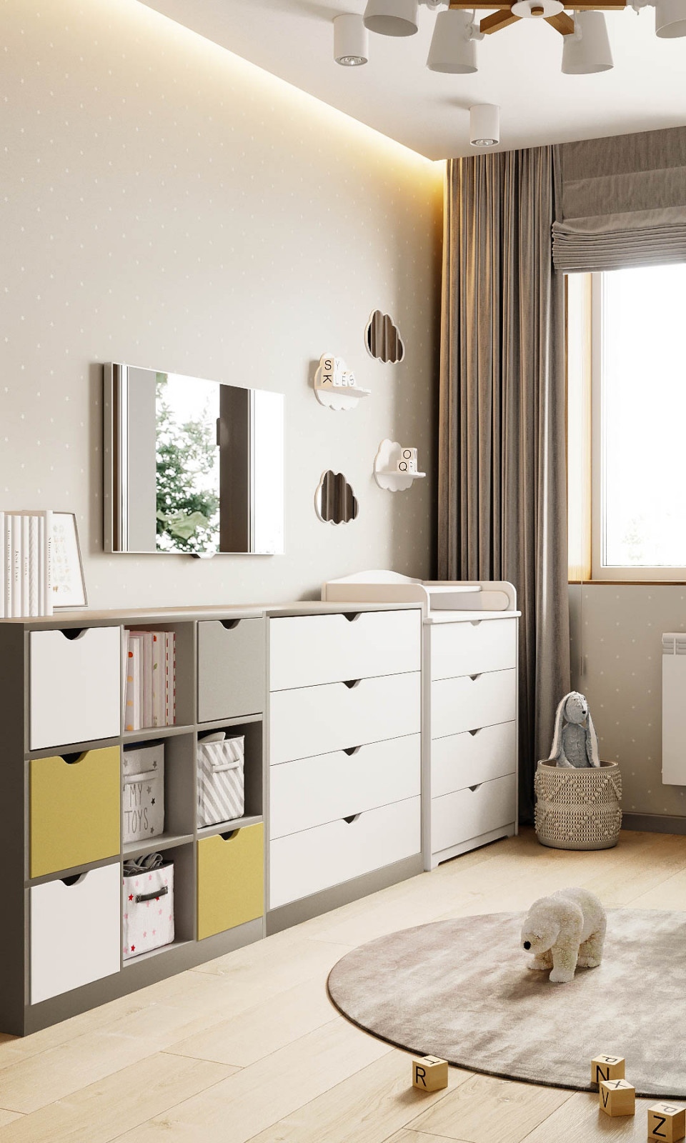 Интерьер детской комнаты.