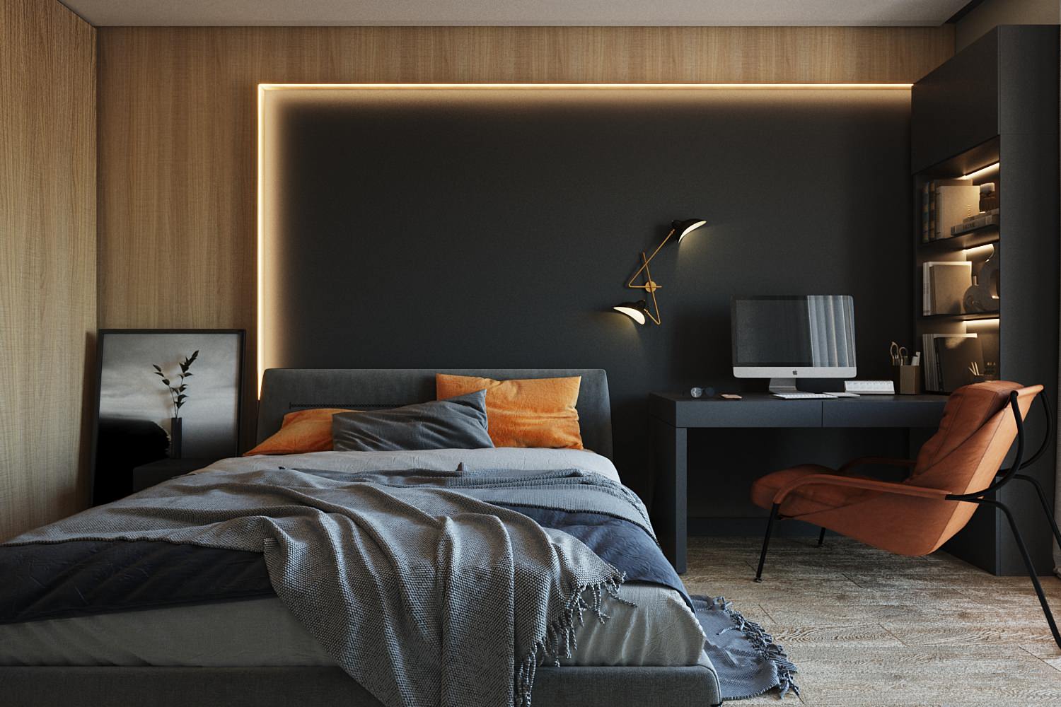 Обложка проекта: Спальня для молодой семьи