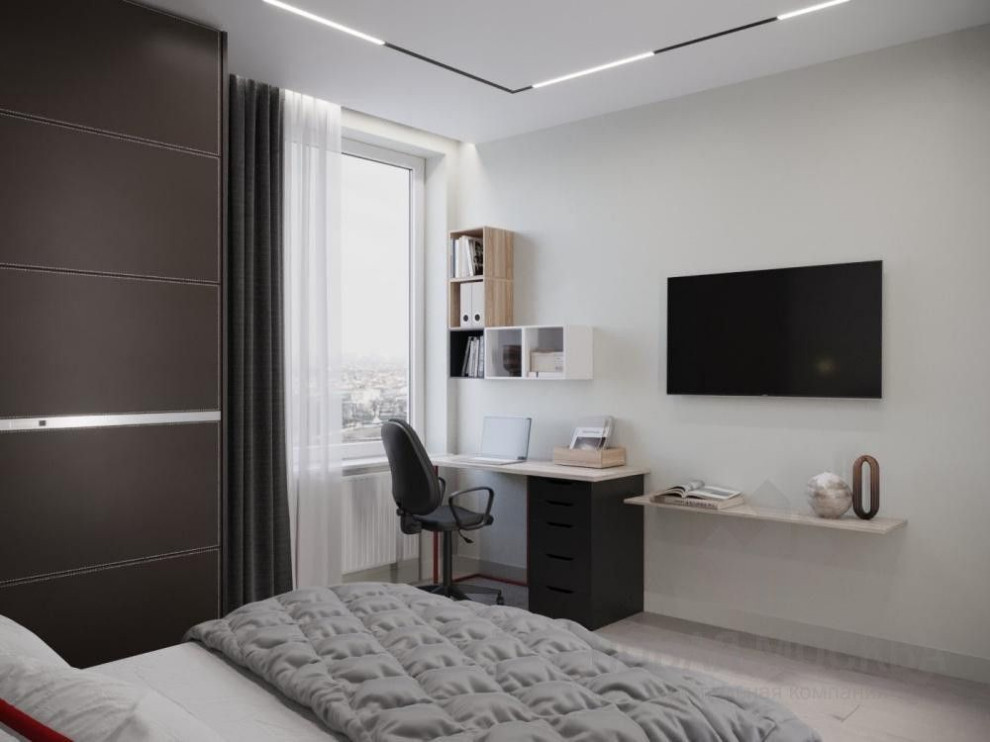 Дизайн-проект 2-комнатной квартиры 55 кв.м. в ЖК «Новая звезда»