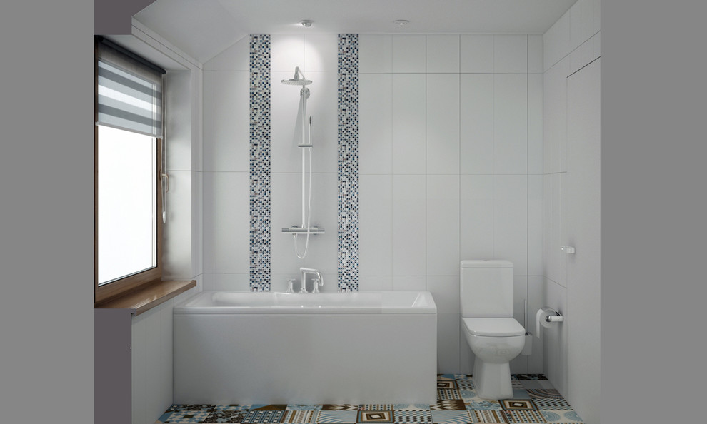 Небольшой загородный дом 2 этаж Ванная комната