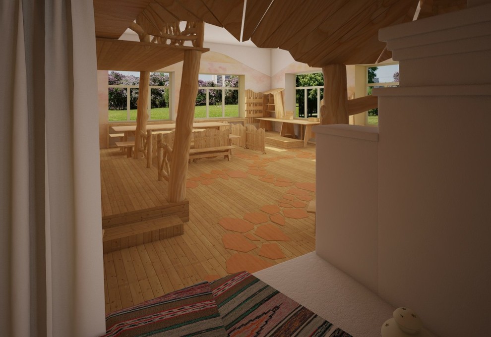 Обложка проекта: Дизайн-проект интерьера для частного детского садика