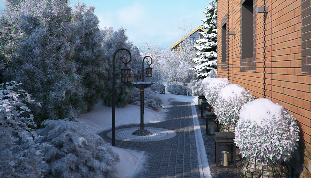 Проект благоустройства участка п.Зубарево. ЗИМА.