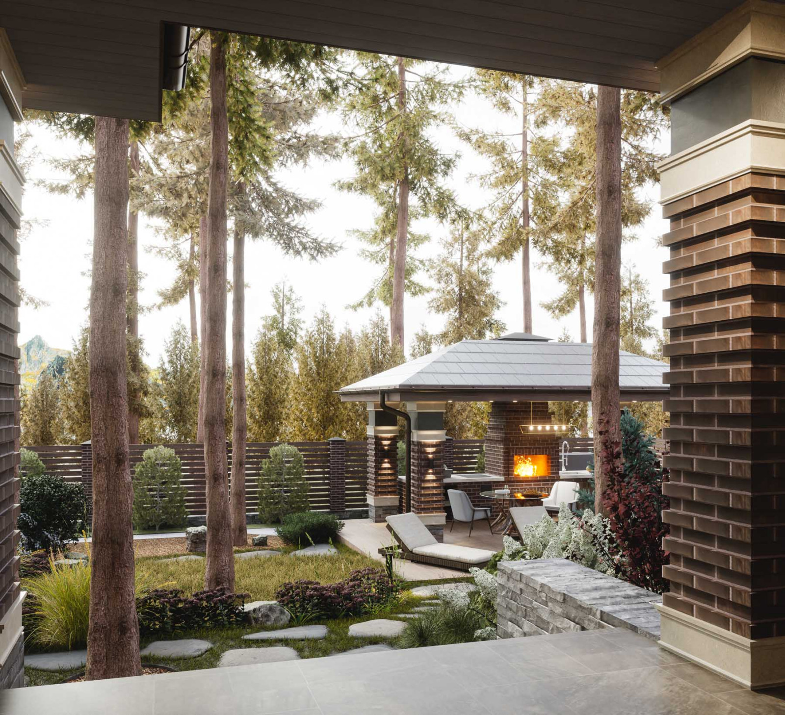 Вид на террасу