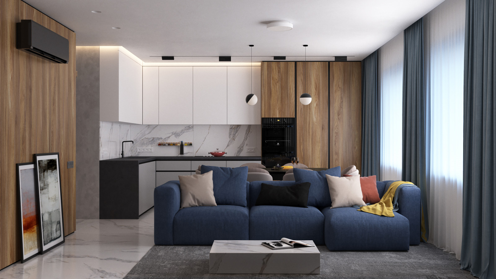 Обложка проекта: Дизайн проект квартиры в ЖК "Феникс" 140 кв.м.