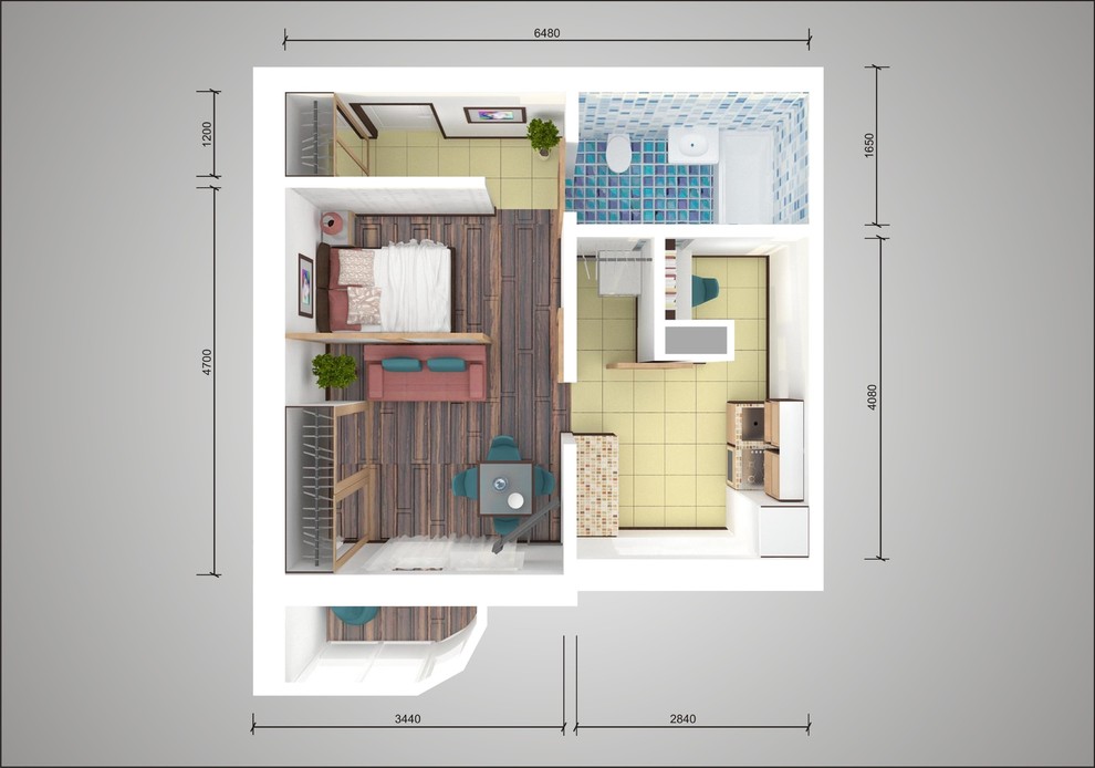 Перепланировка: Однокомнатные квартиры в домах серии П-3М