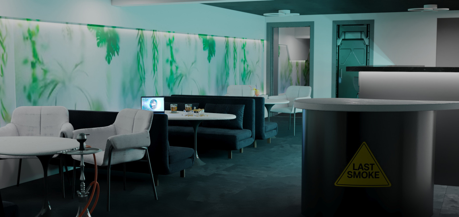 редизайн кальянной LAST SMOKE, Москва