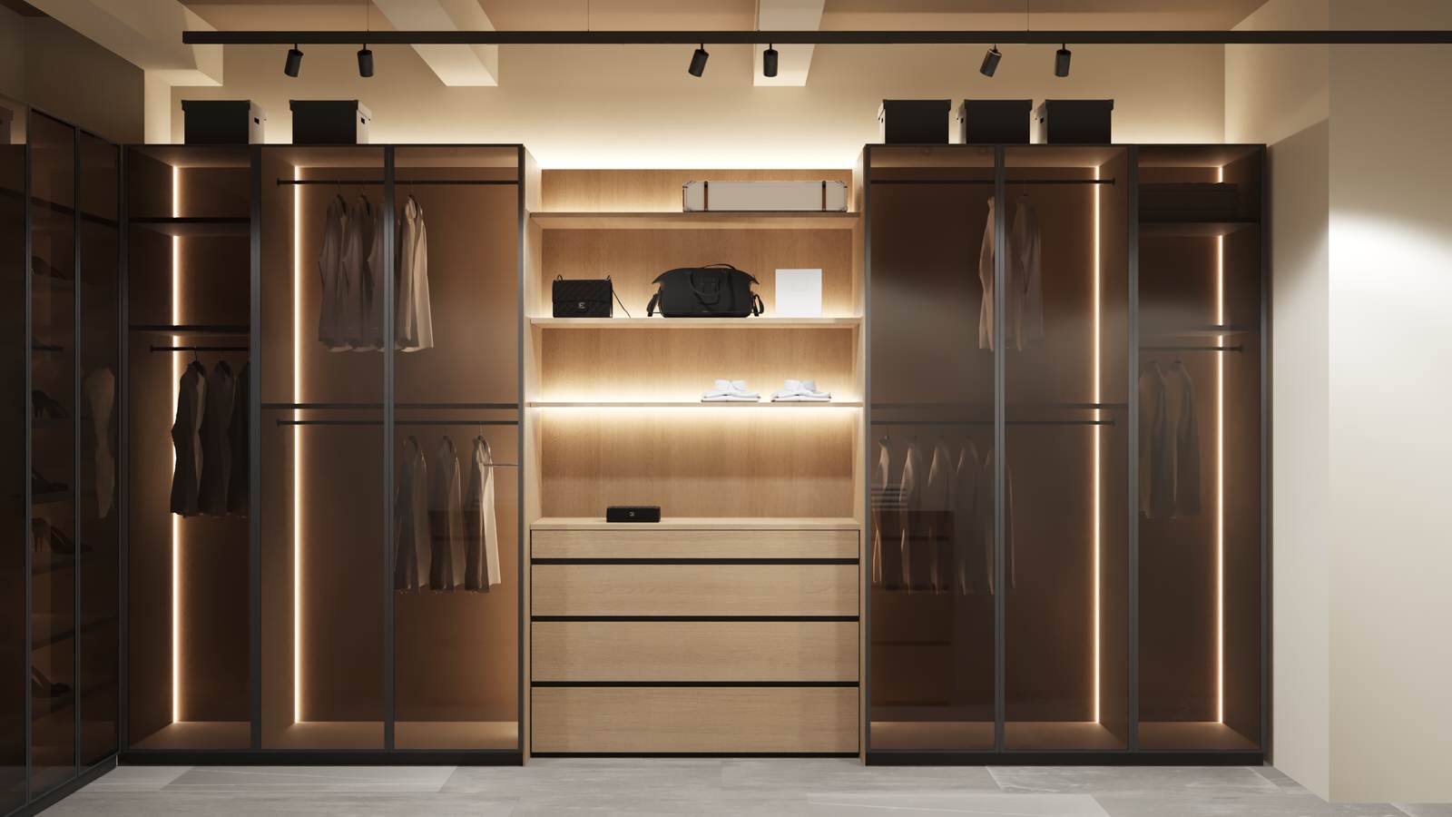 Дизайн-проект аппартаментов Москва Сити 225кв.м