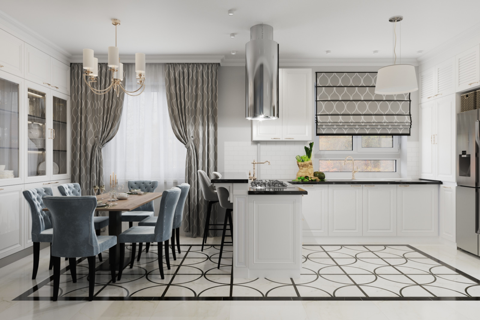 Необычная классика в частном доме