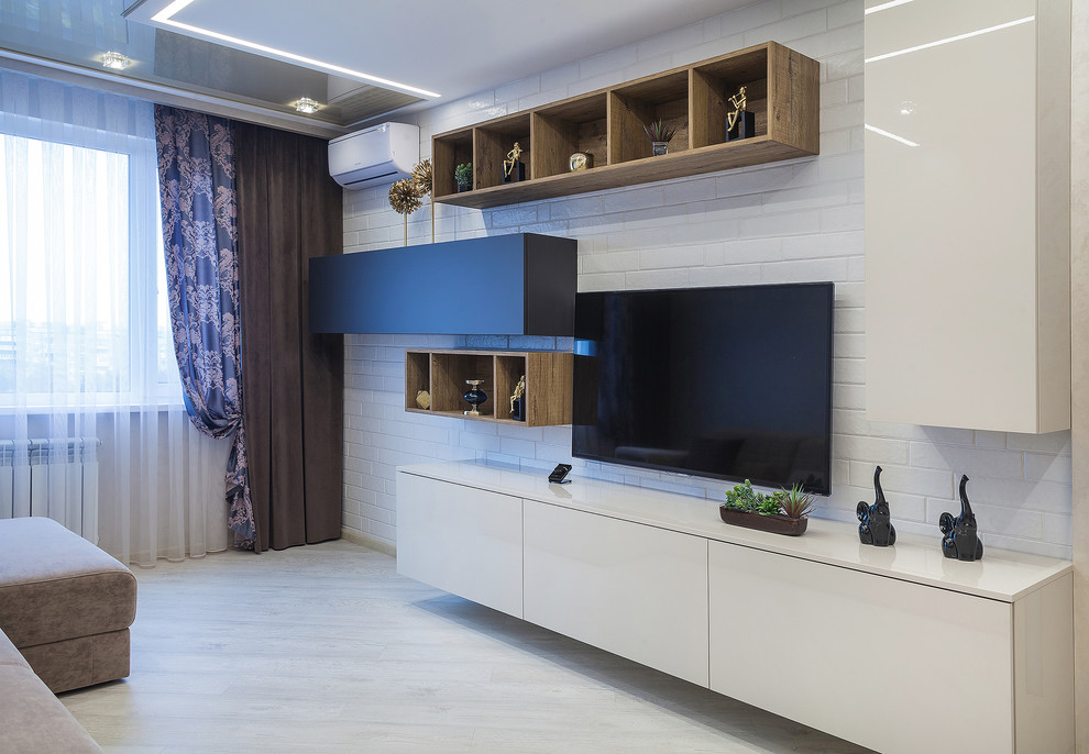 Современная гостиная для молодой семьи