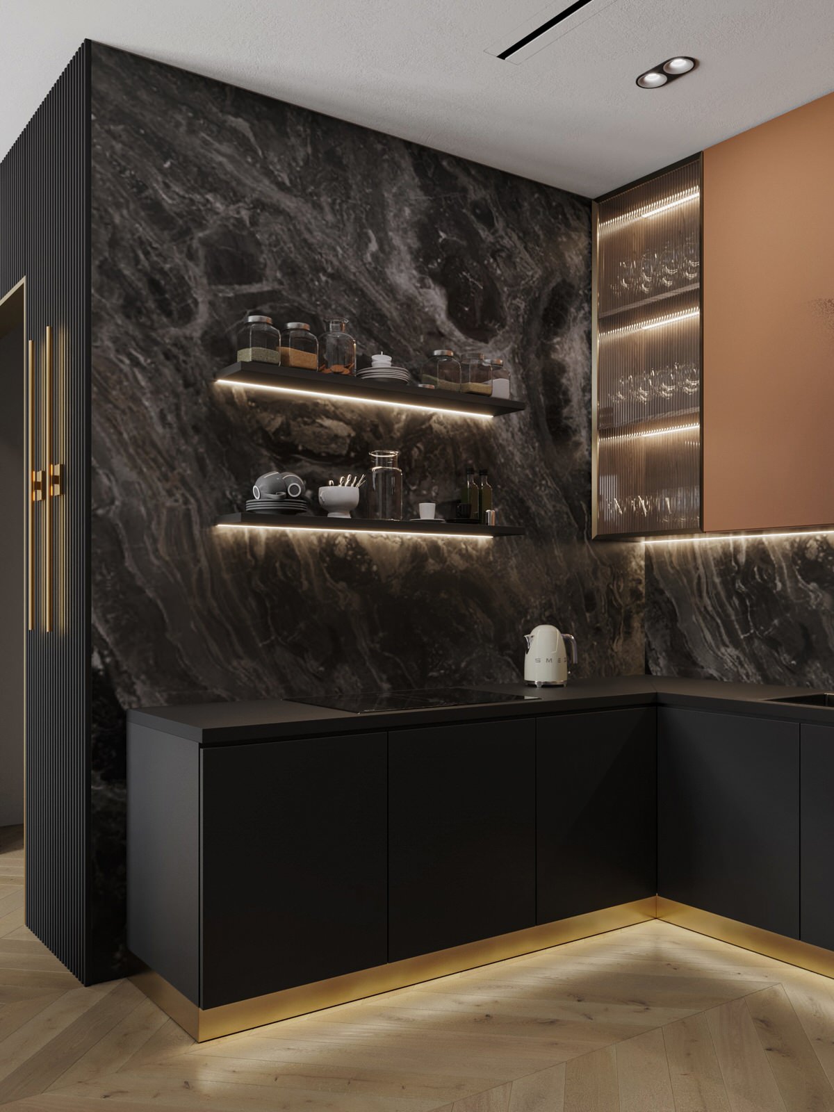 Уютная квартира в шоколадных и терракотовых оттенках