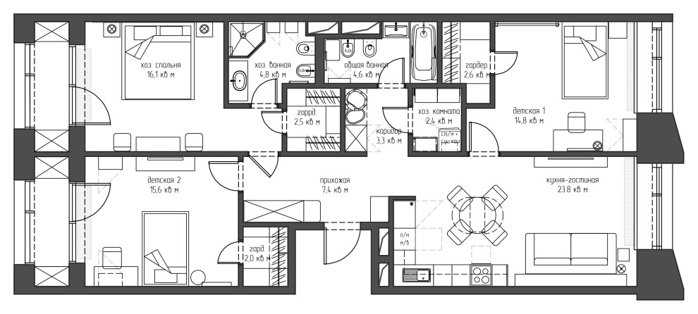 Квартира в ЖК "Новочеремушкинская, 17"