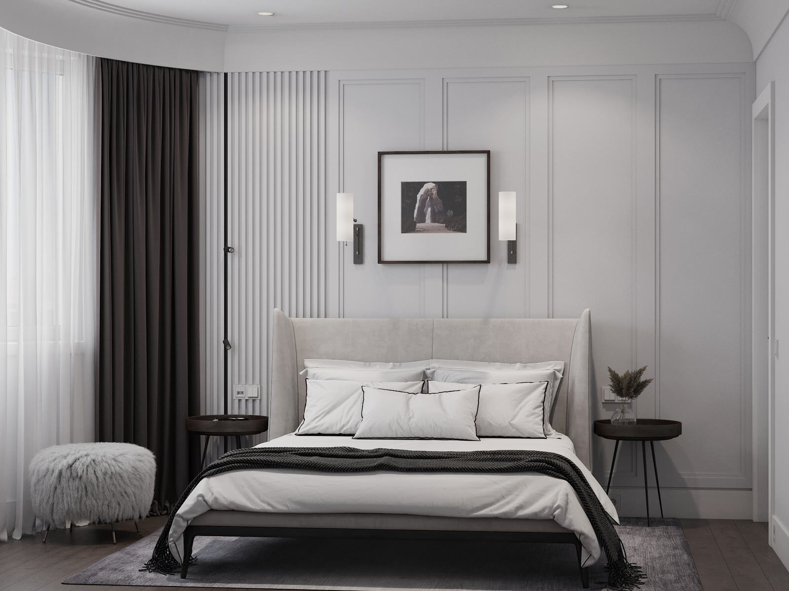 Квартира в стиле неоклассика, Мкр. «Бутово Парк», 68 кв.м.