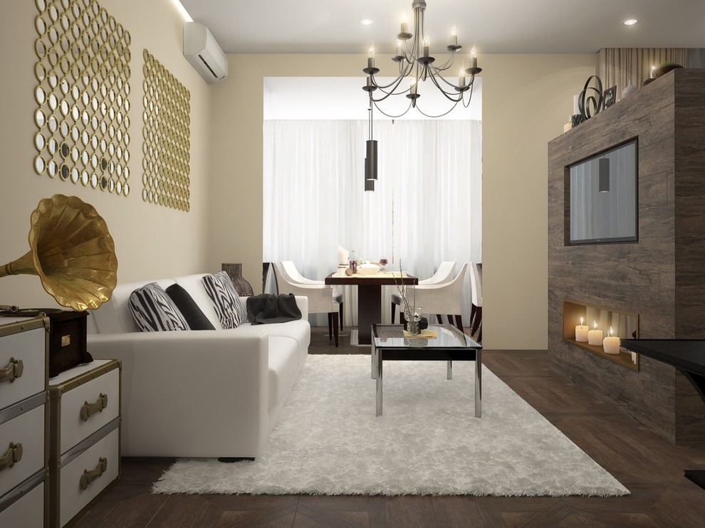 Квартира в современном стиле с элементами арт-деко