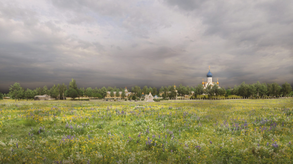 Обложка проекта: Храм Успения Пресвятой Богородицы и объекты внешней инфраструктуры Мужского мона