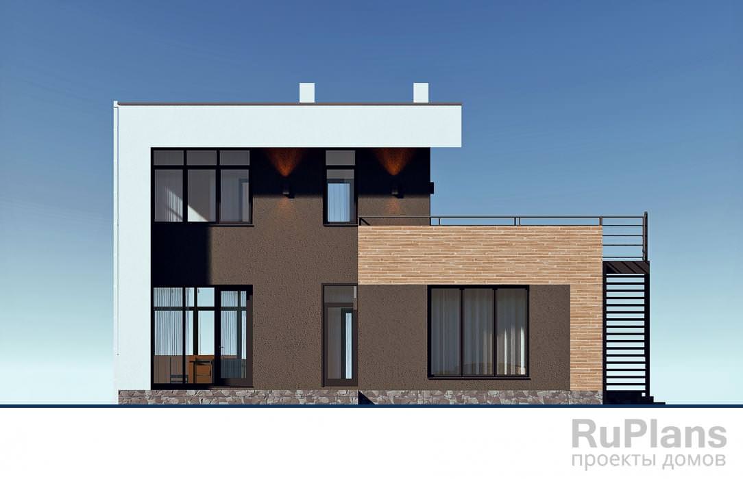 Rg6362 - Двухэтажный дом с гаражом и эксплуатируемой кровлей