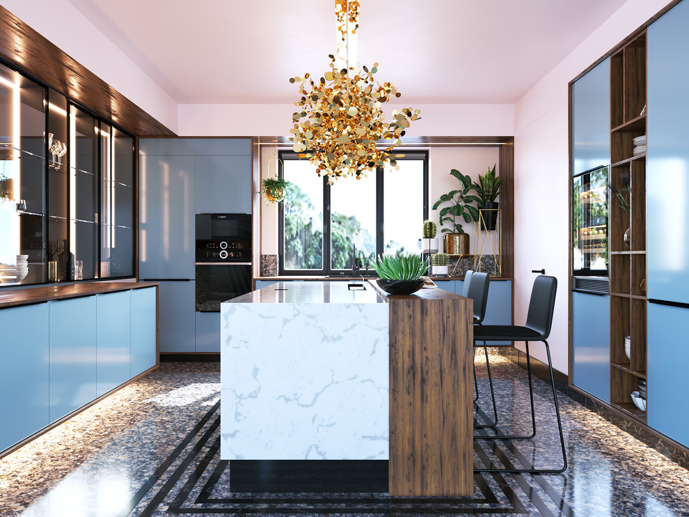 Дом на склоне. Кухня