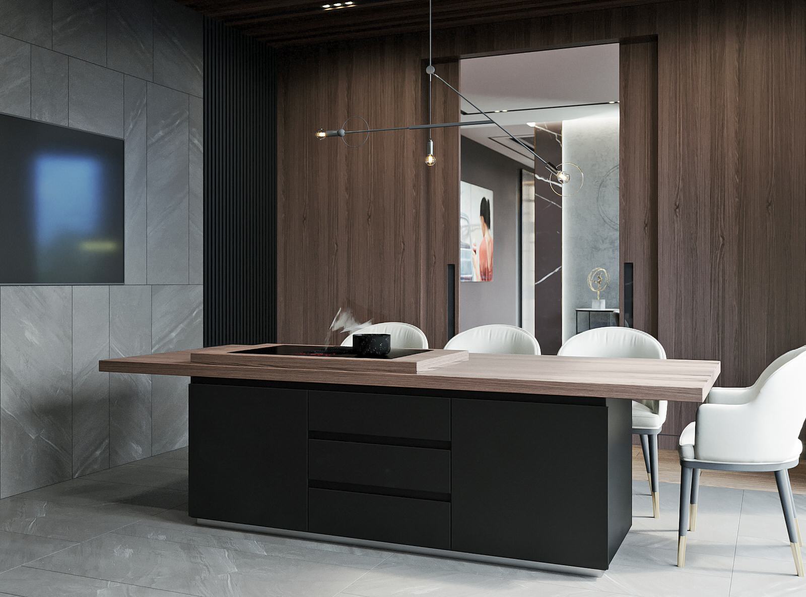 Дизайн интерьера загородного дома д. Никульское