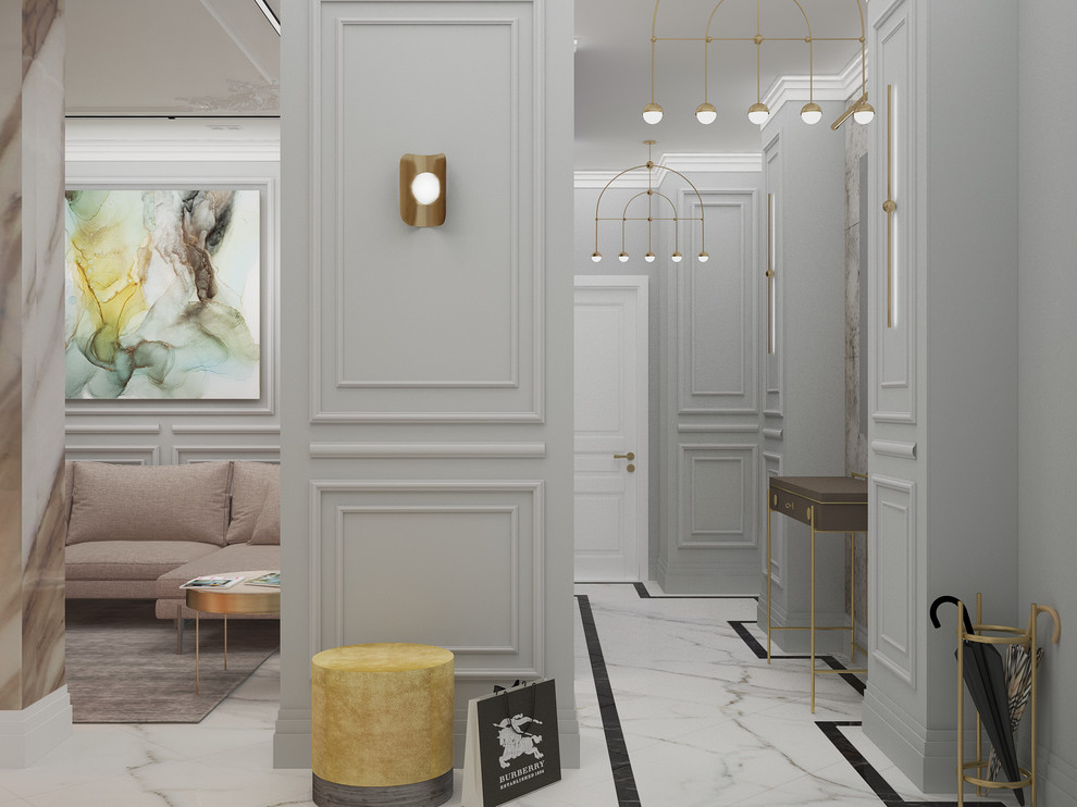 2-ух комнатная квартира в стиле Контемпорари, Холл