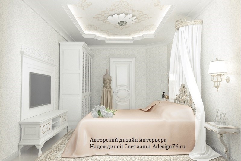 СПАЛЬНЯ В ДВОРЦОВОМ СТИЛЕ