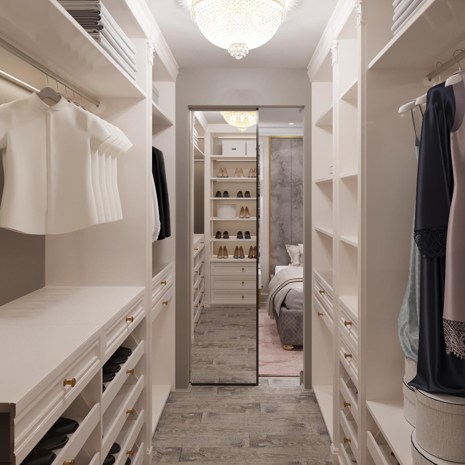 Визуализация гардеробной.