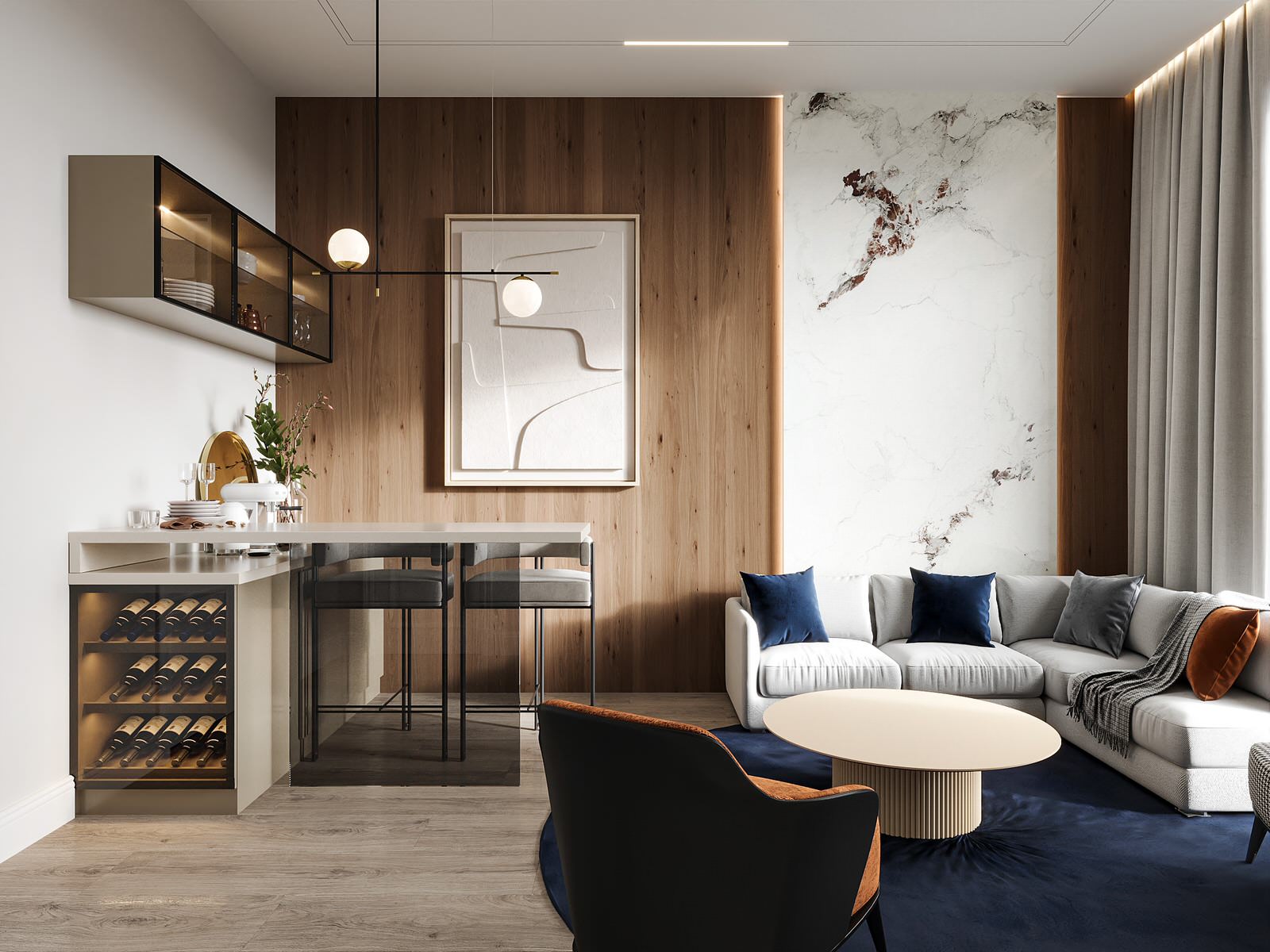 Дизайн-проект жилого дома в КП «Папушево» 409.8 кв.м